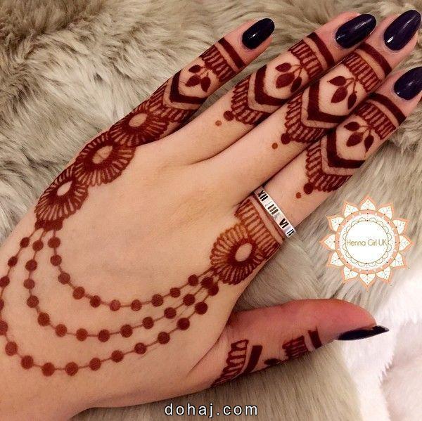 Finger Mehndi Design Easy And Beautiful Front Hand