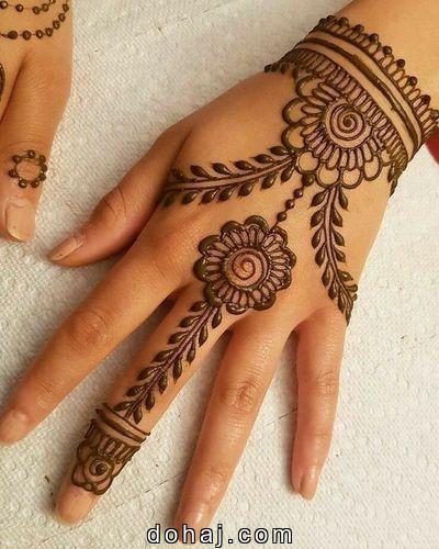 Finger Mehndi Design Easy And Beautiful Front Hand