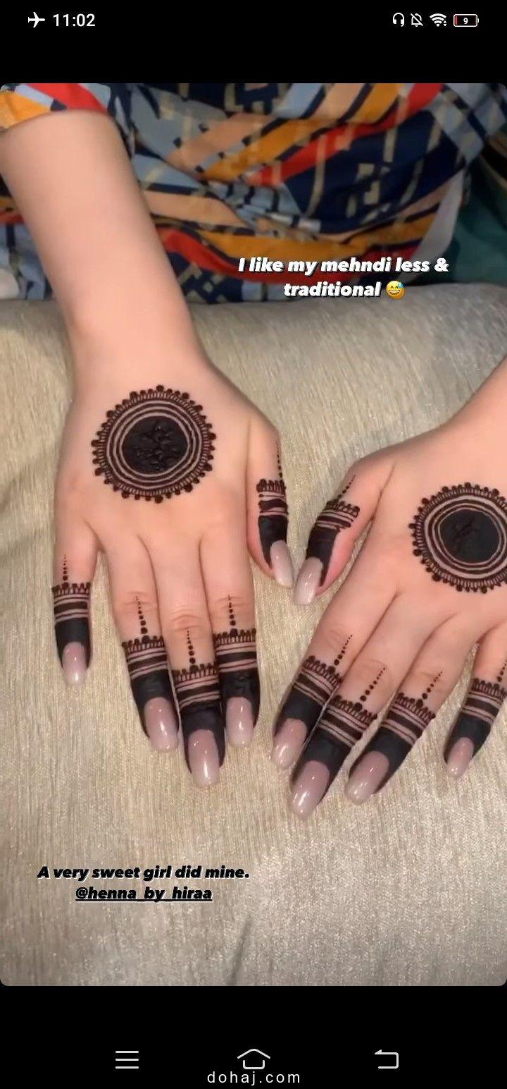 Finger Mehndi Simple Finger Mehndi Royal Front Hand Mehndi Design