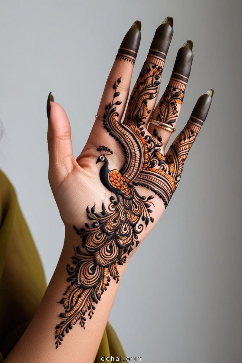 Floral Mehndi Design Back Hand