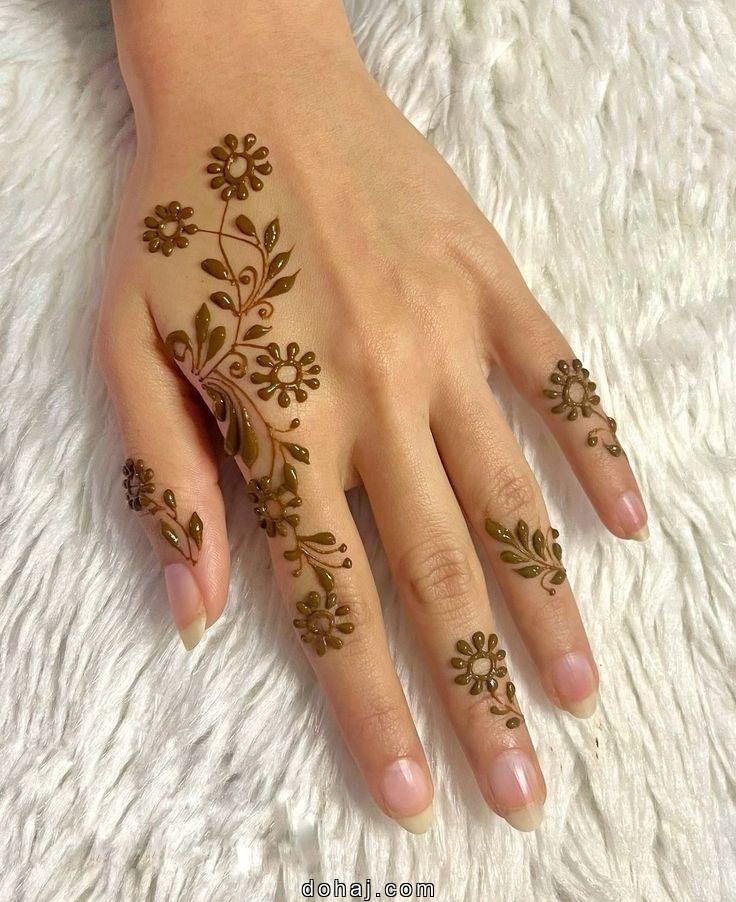 Flower Baby Mehndi Design