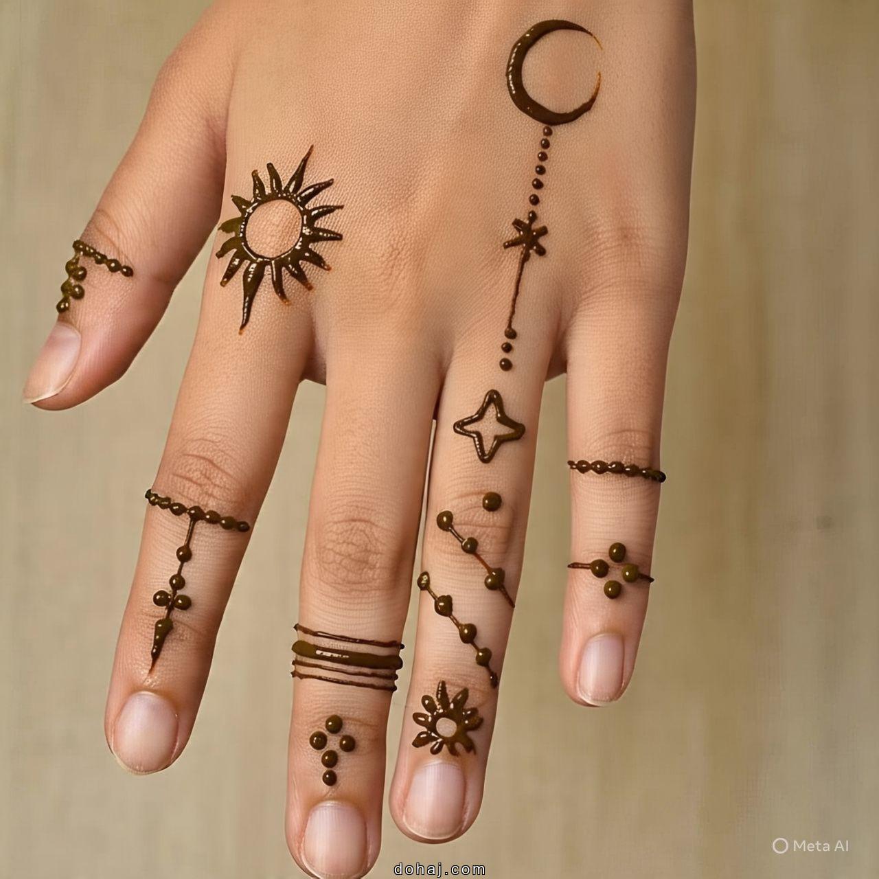 Flower Design Mehndi Front Hand