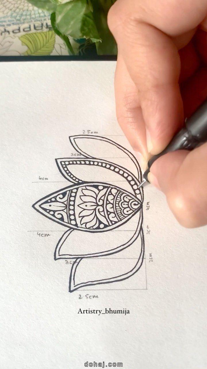 Flower Design Mehndi Simple