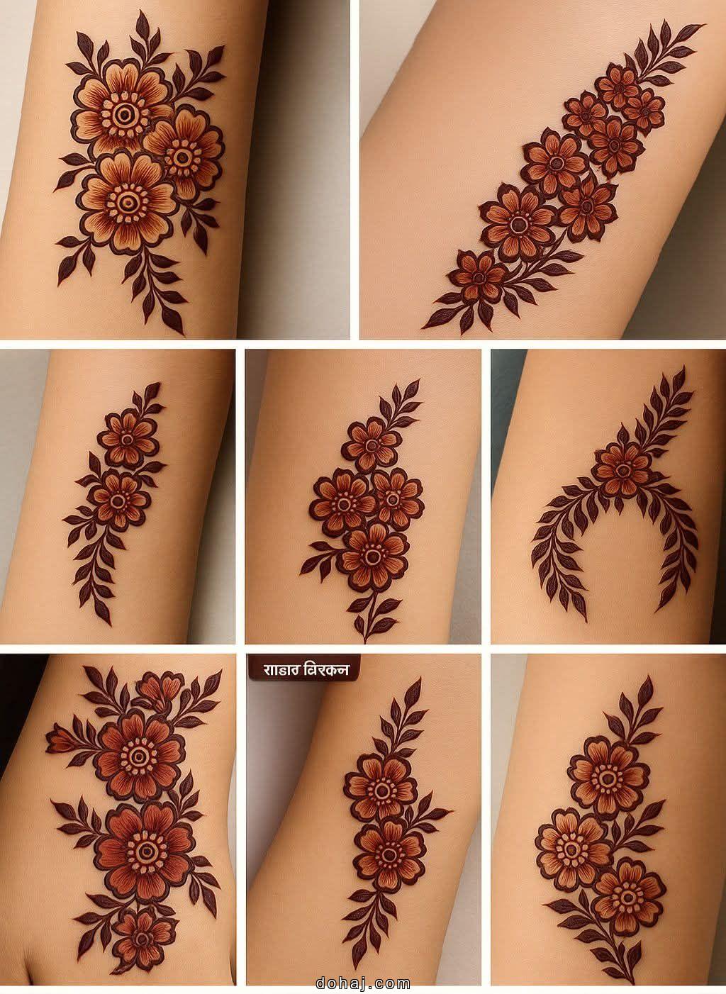 Flower Flower Foot Mehndi Design