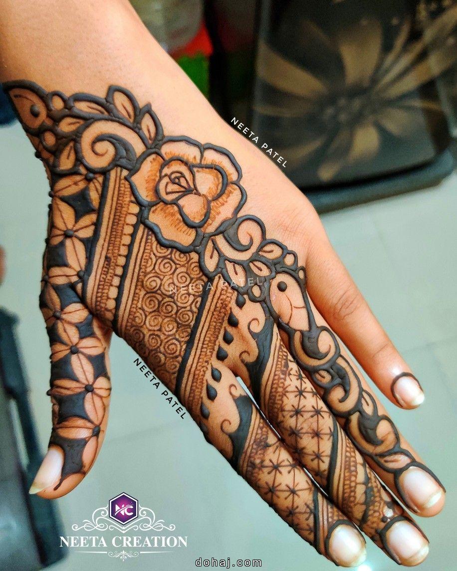 Flower Flower Khafif Mehndi Design