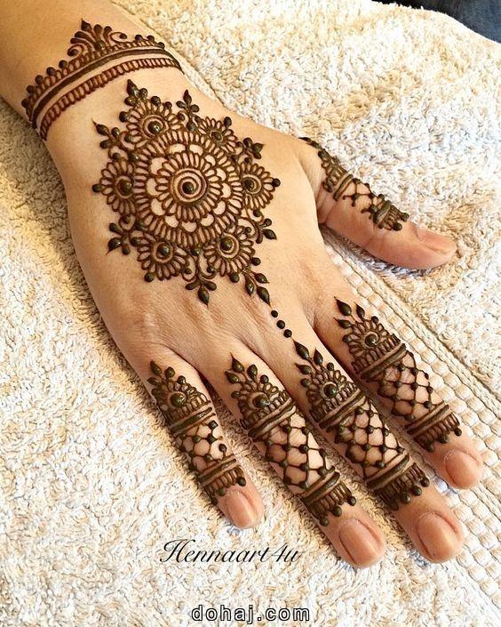 Flower Flower Mehndi Design Photo