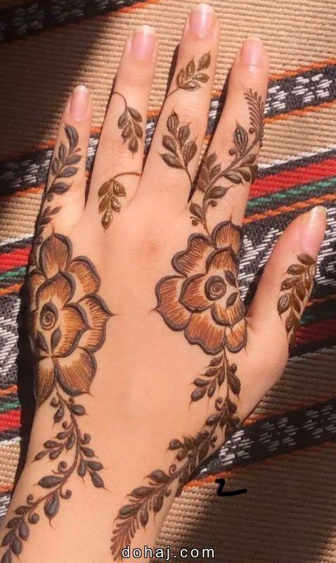 Flower Leg Mehndi Design Simple Flower