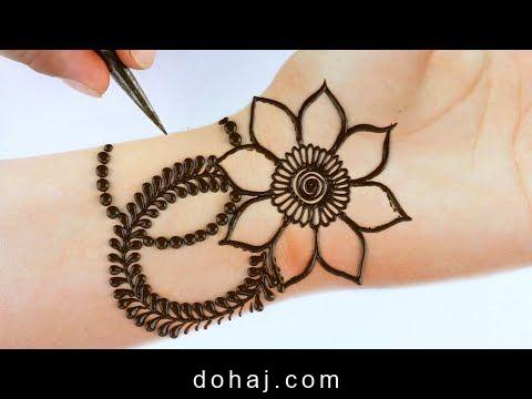Flower Leg Mehndi Design