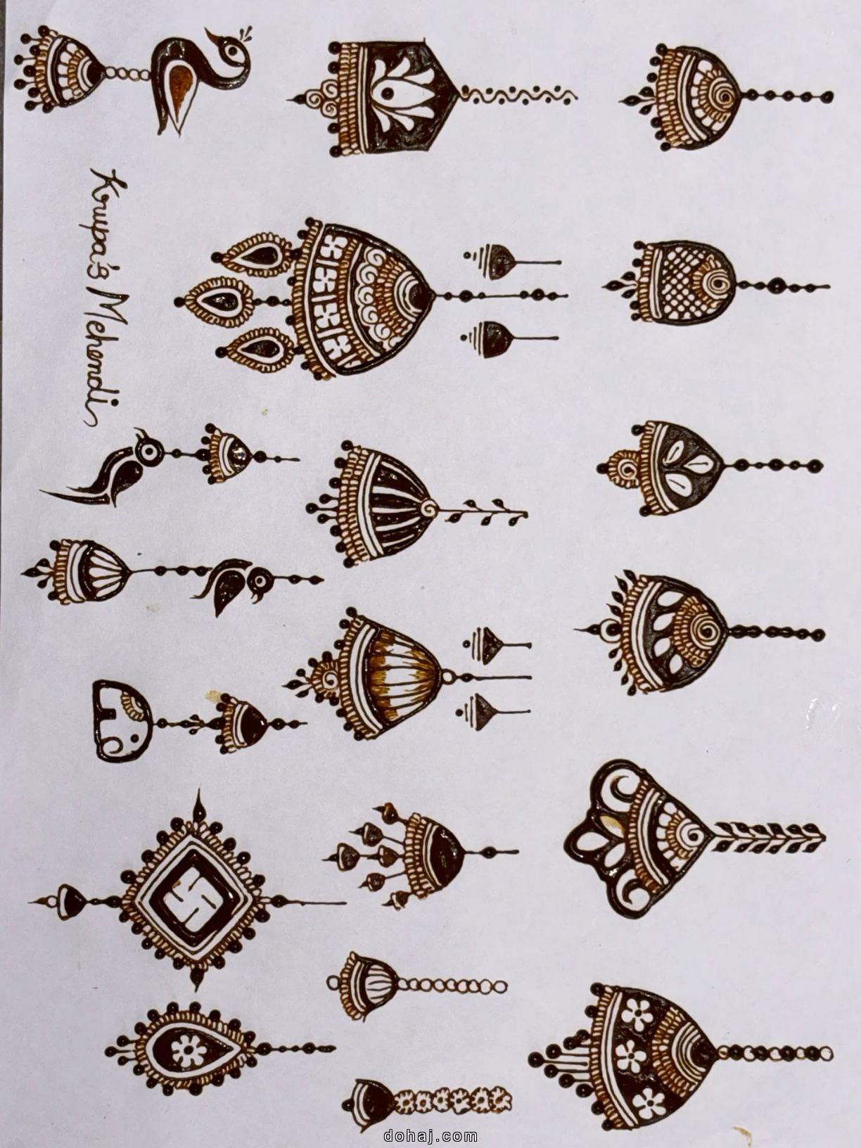 Flower Stylish Stylish Simple Mehndi Design