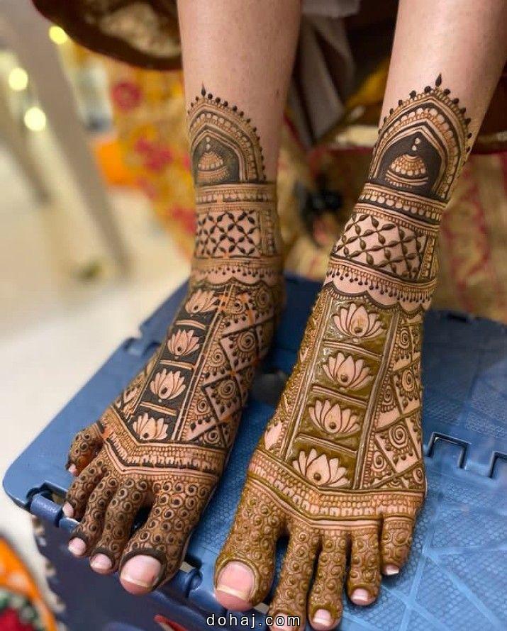Foot Mehndi Design Bridal Simple