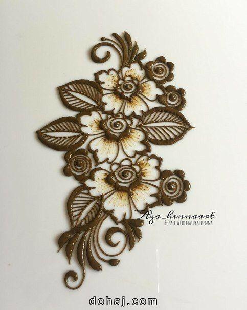 Front Flower Mehndi Design