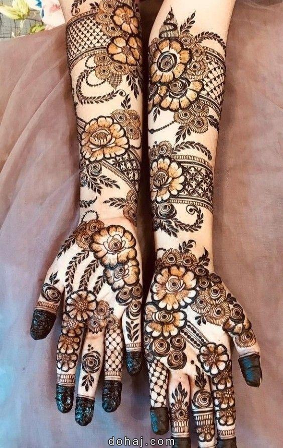 Front Full Hand Mehndi Design