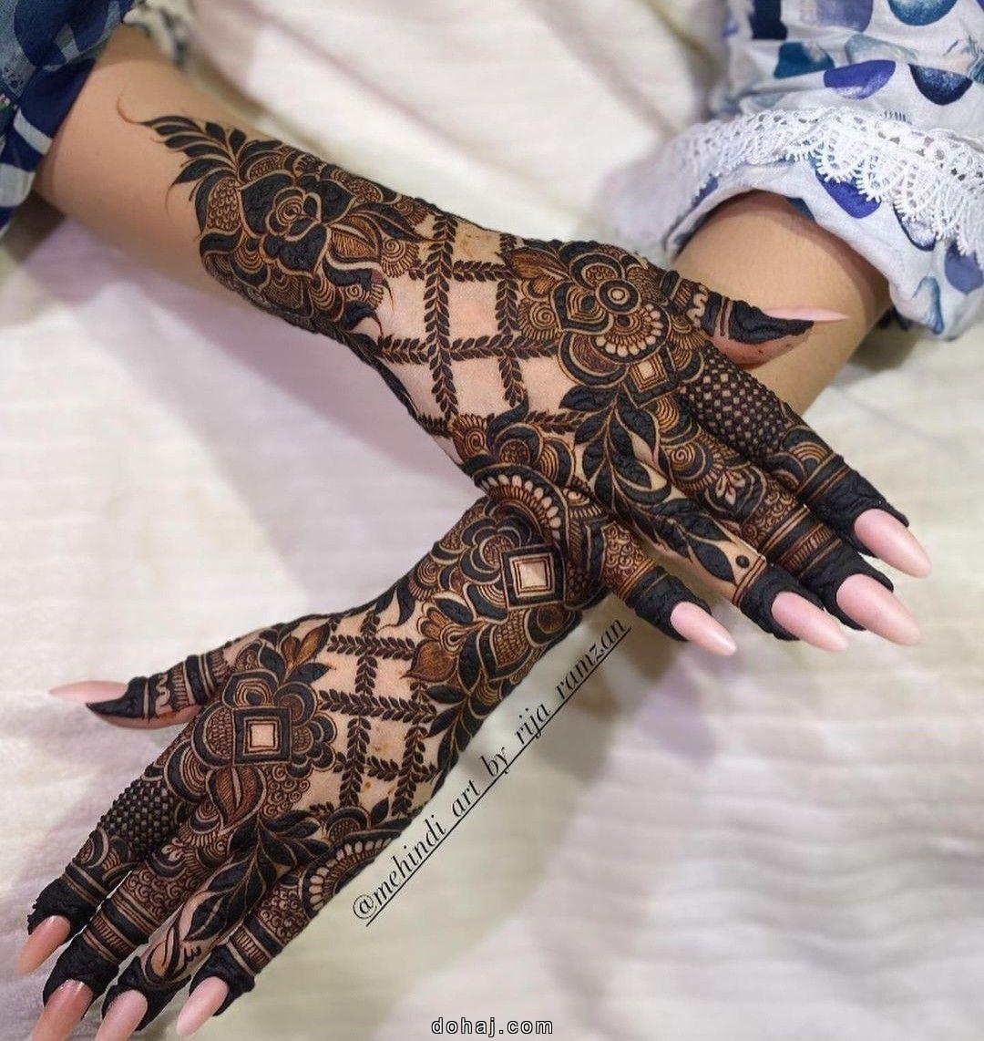 Front Full Hand Mehndi Design Easy And Beautiful