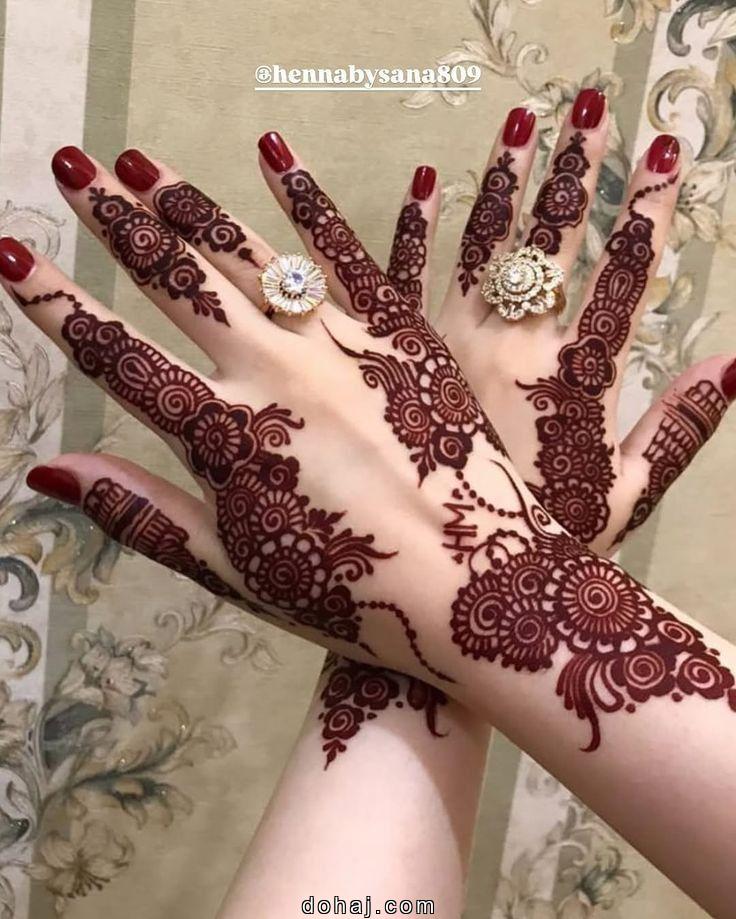 Front Hand Finger Mehndi Design