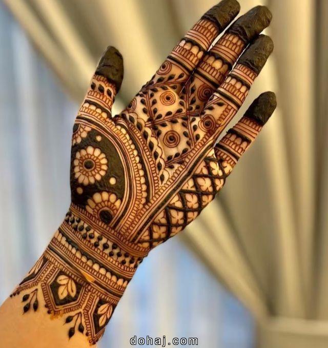 Front Hand Mehndi Design Full Hand