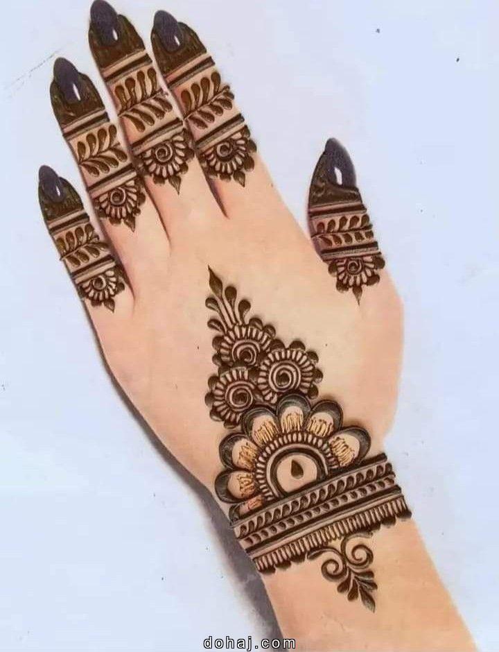 Front Hand Mehndi Design Simple And Easy Full Hand