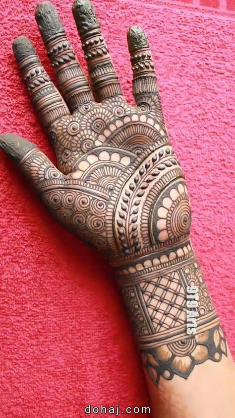 Front Hand Simple Mehndi Design 2022