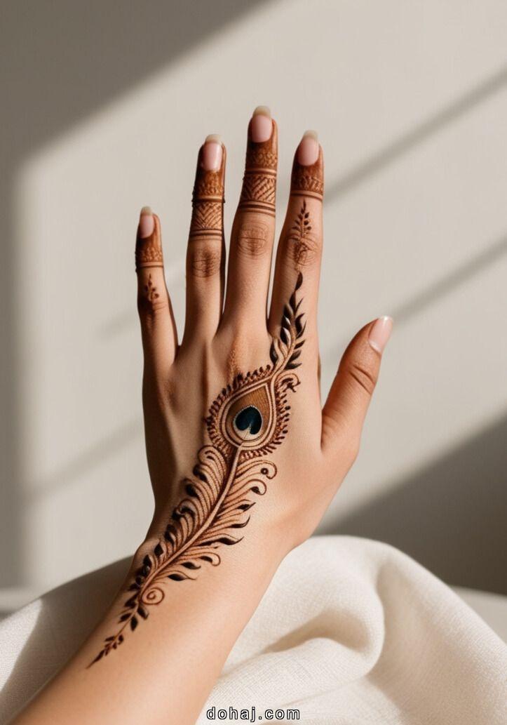 Front Hand Simple Mehndi Design Flower Easy And Beautiful