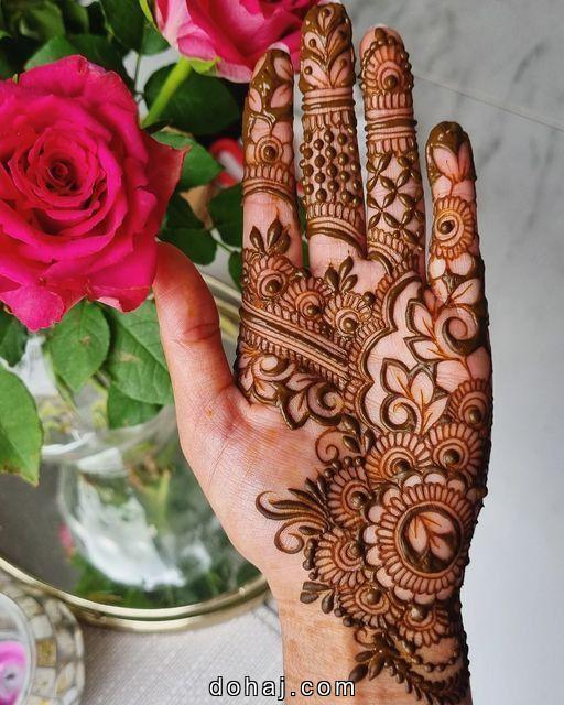 Front Hand Simple Mehndi Design For Girls Front Hand