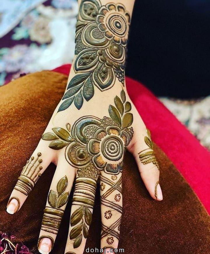 Front Hand Simple Mehndi Design For Kids