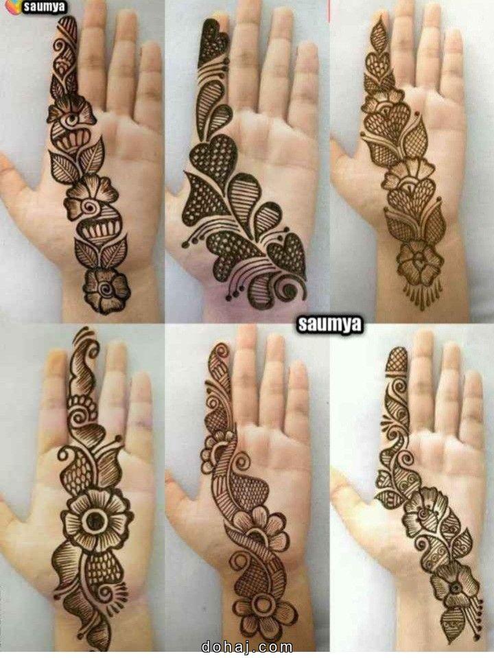 Front Hand Simple Mehndi Design Very Easy
