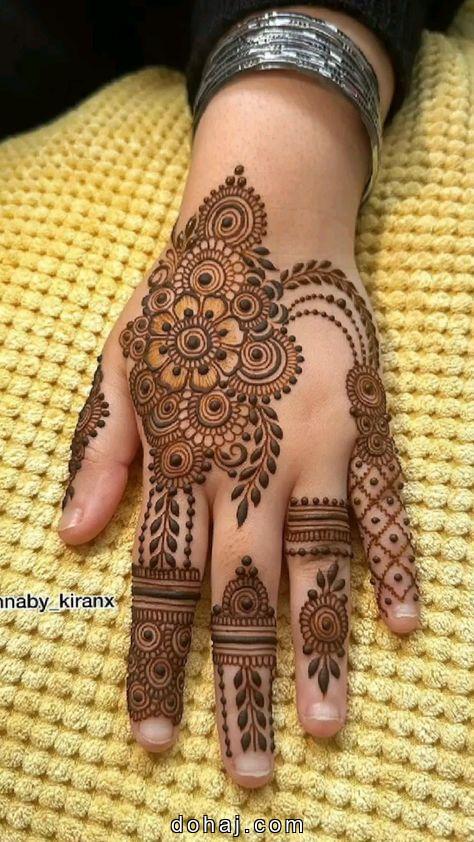 Full Back Hand Mehndi Design