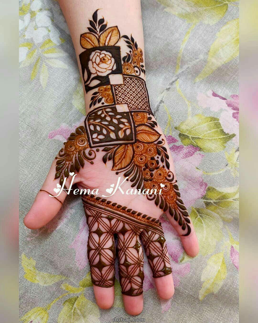 Full Back Hand Mehndi Design