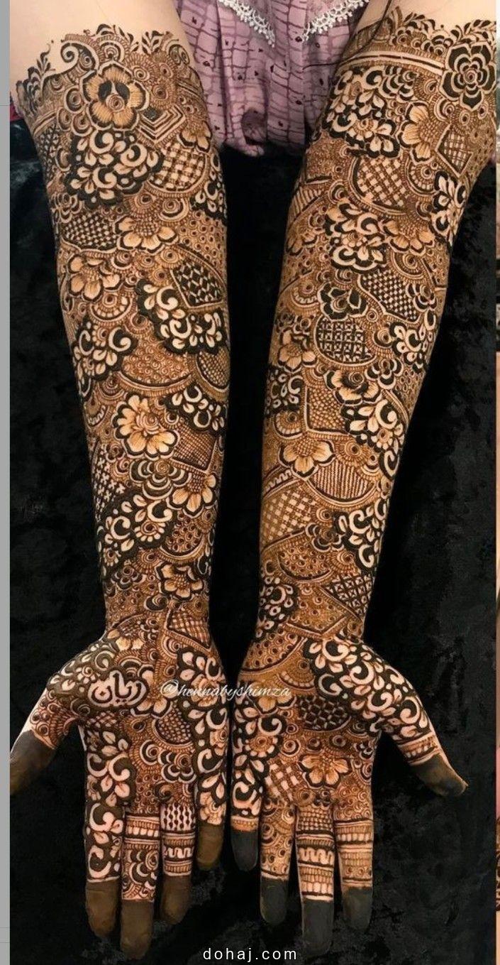 Full Hand Bridal Mehndi Design Easy