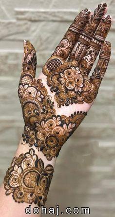 Full Hand Easy Mehndi Design For Karva