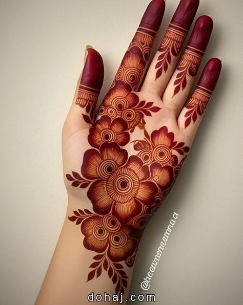 Full Hand Flower Mehndi Design