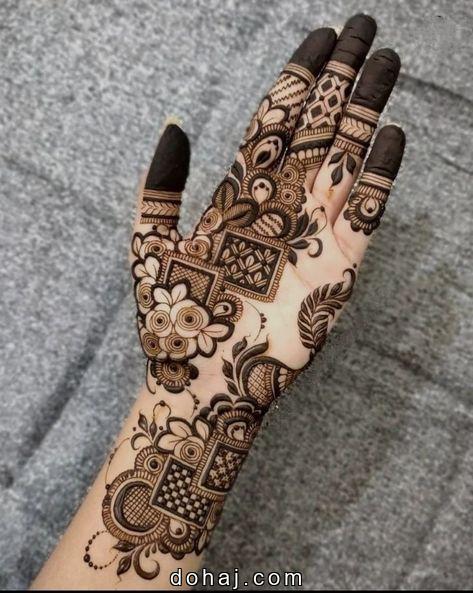 Full Hand Karva Chauth Mehndi Design Easy Full Hand