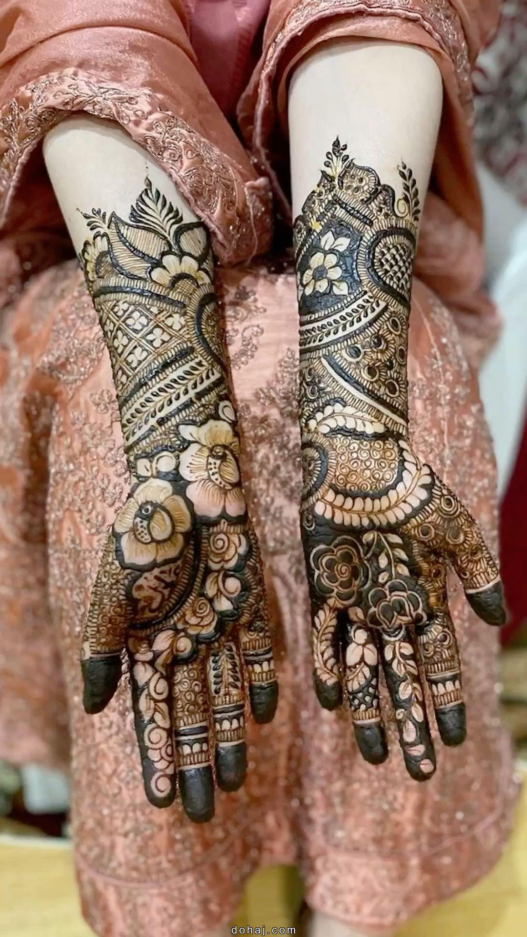 Full Hand Karwa Chauth Mehndi Design