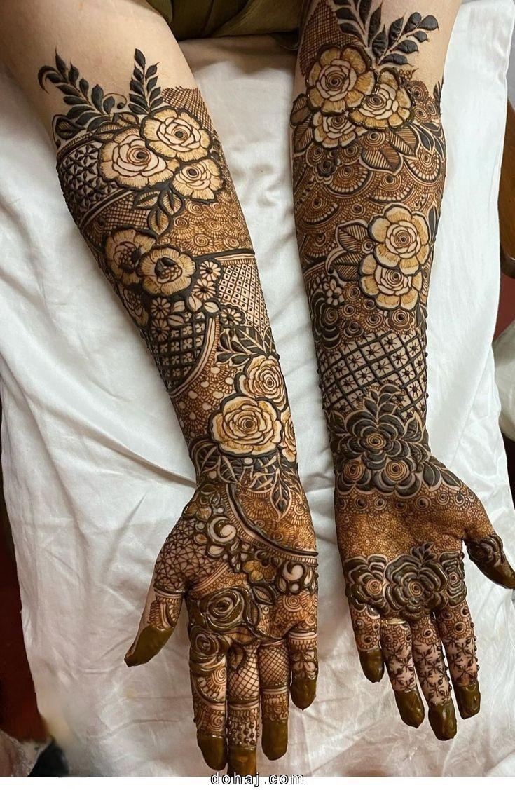 Full Hand Mehndi Design Front