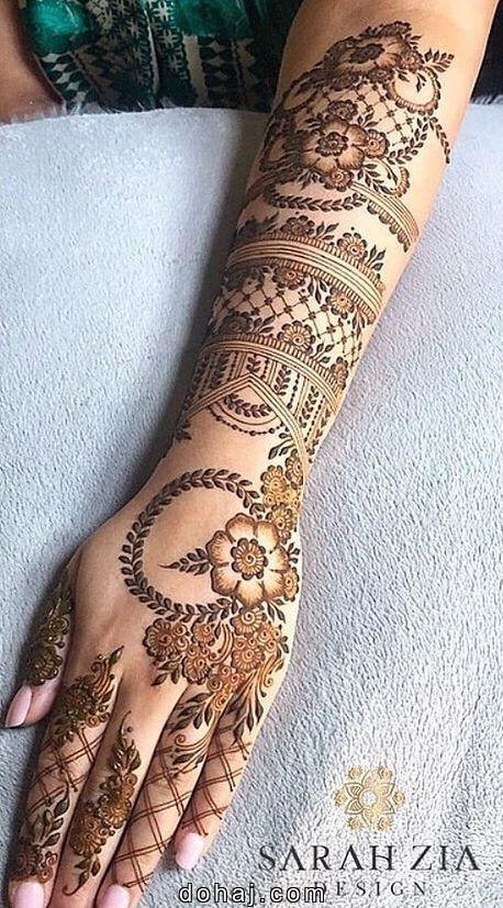 Full Hand Mehndi Design Simple