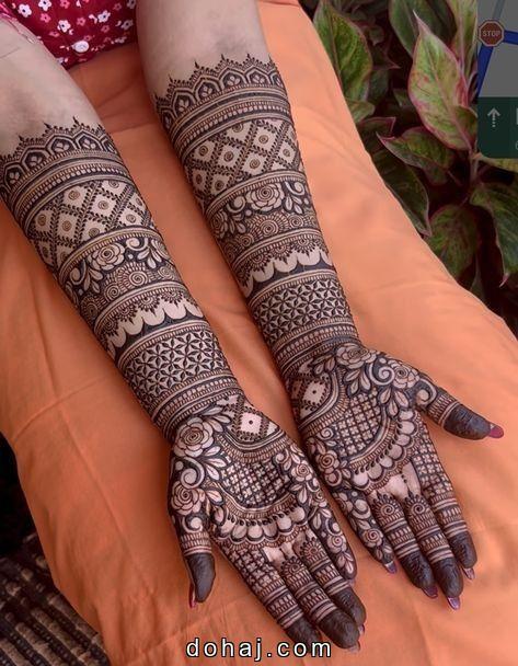 Full Hand Simple Mehndi Design