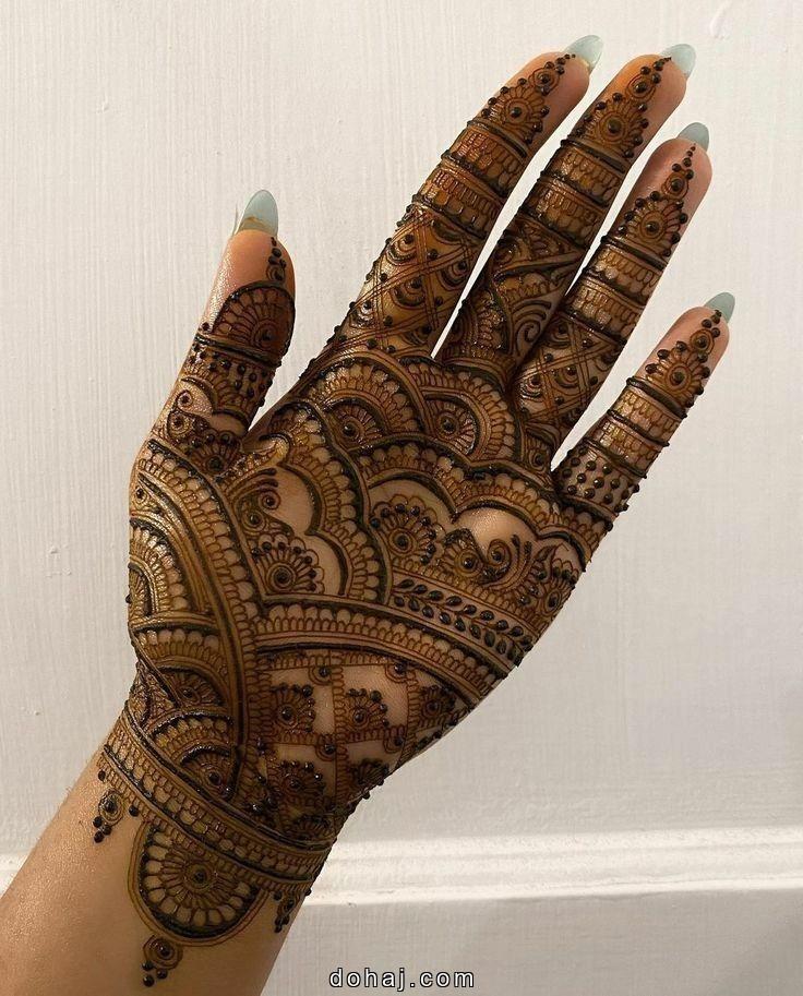 Full Palm Hand Mehndi Design