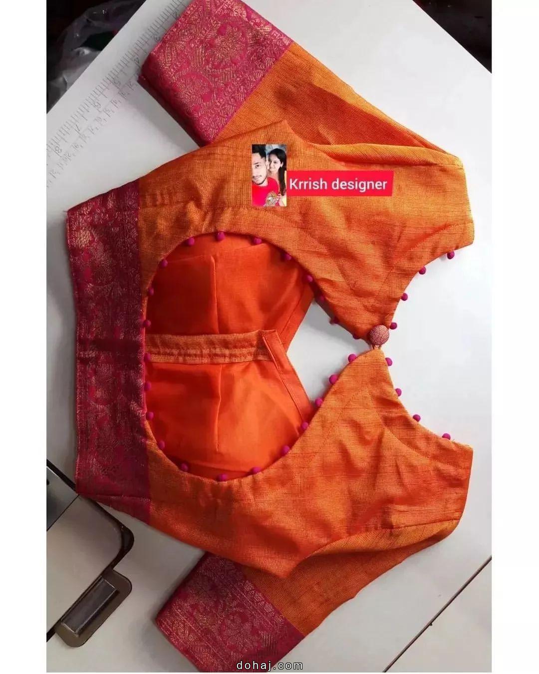 Georgette Saree Blouse Designs