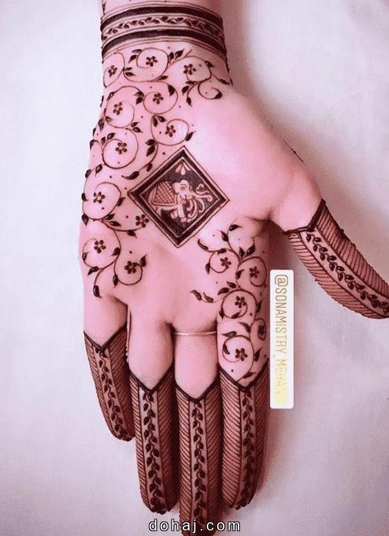 Gol Tikki Mehndi Easy Simple Circle Mehndi Design