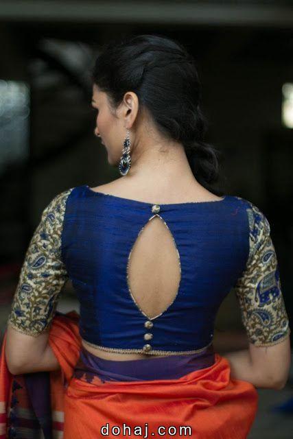 Green Colour Blouse Designs