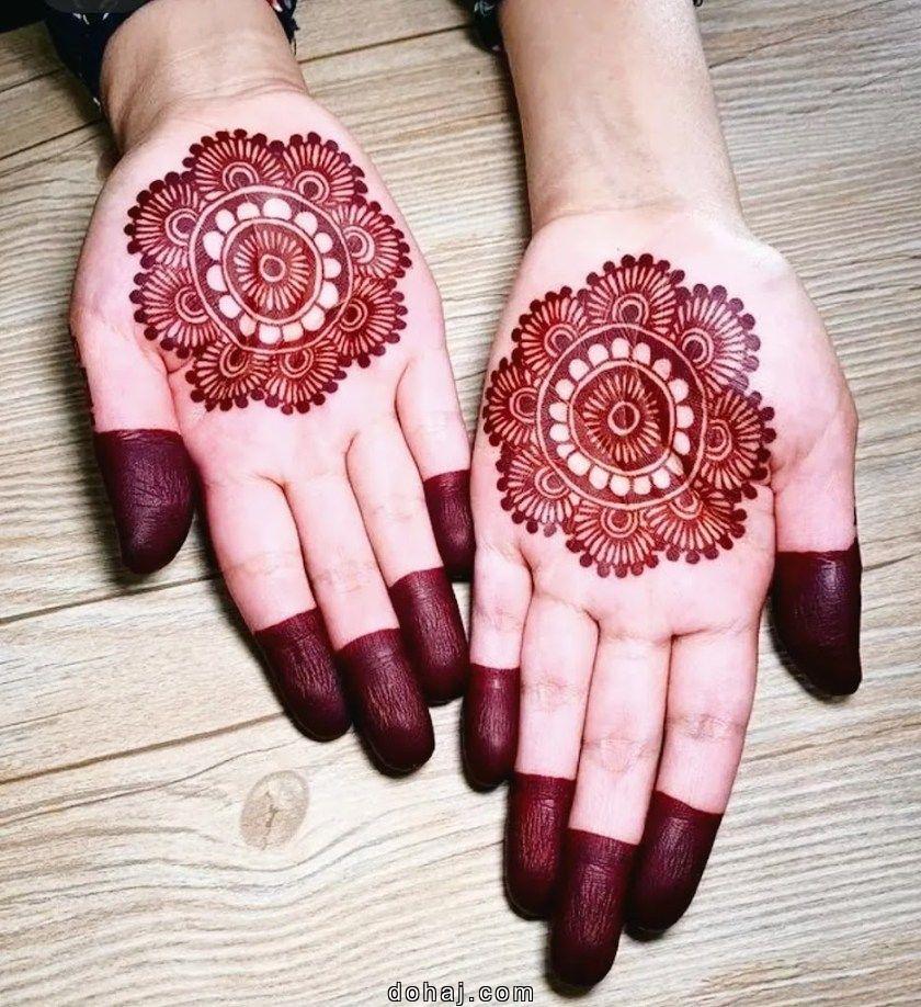 Half Hand Mehndi Design Back
