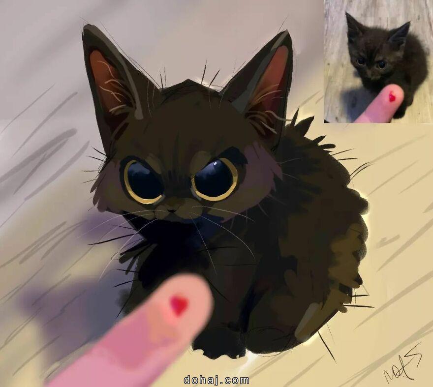 Halloween Cat Drawing Easy