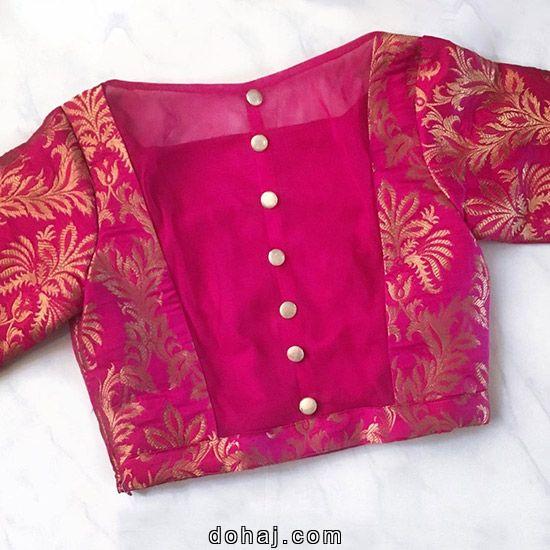 Heavy Computer Work Blouse Designs