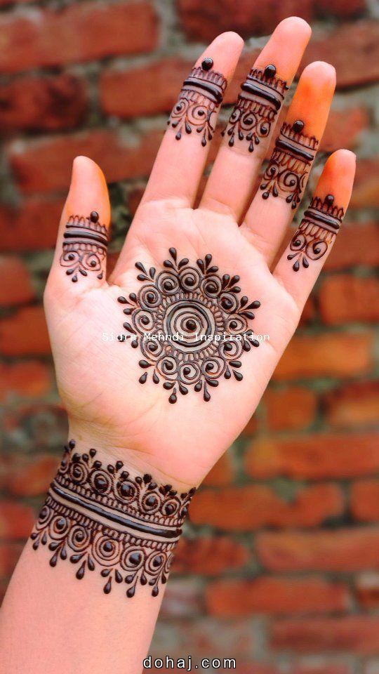 Henna Front Hand Mehndi Design