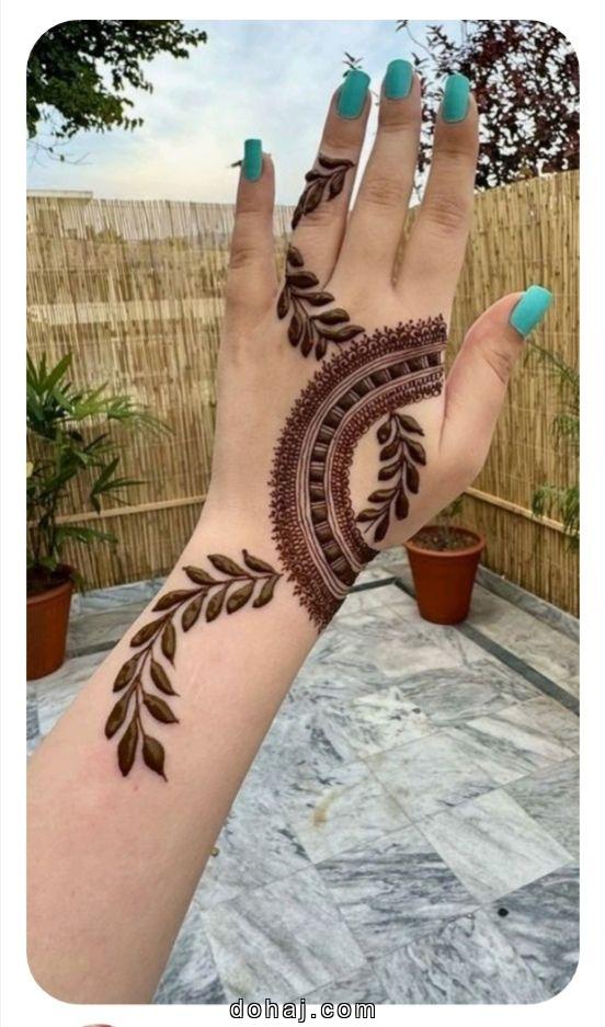 Henna Full Hand Mehndi Design Back