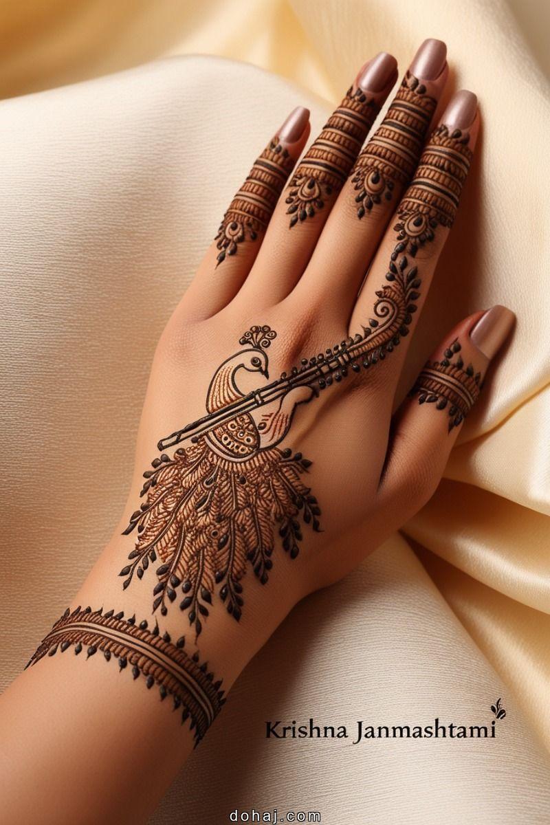 Henna Rose Flower Mehndi Design