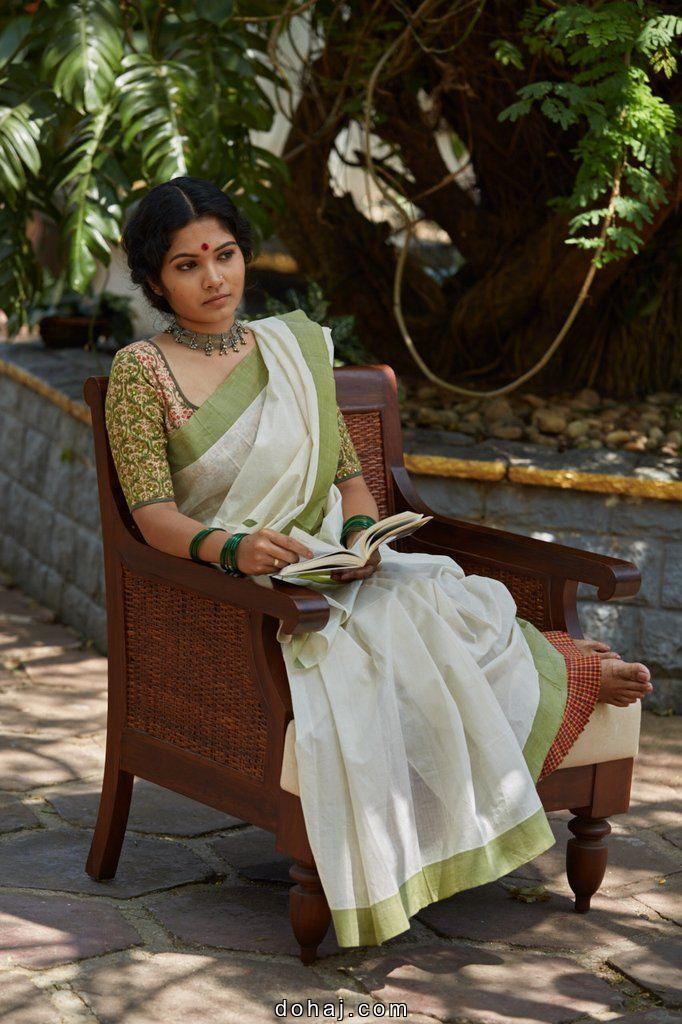 High Neck Blouse Designs For Cotton Sarees