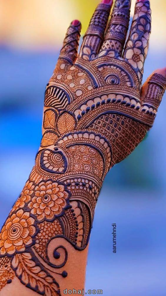 Indian Mehndi Front Full Hand Mehndi Design