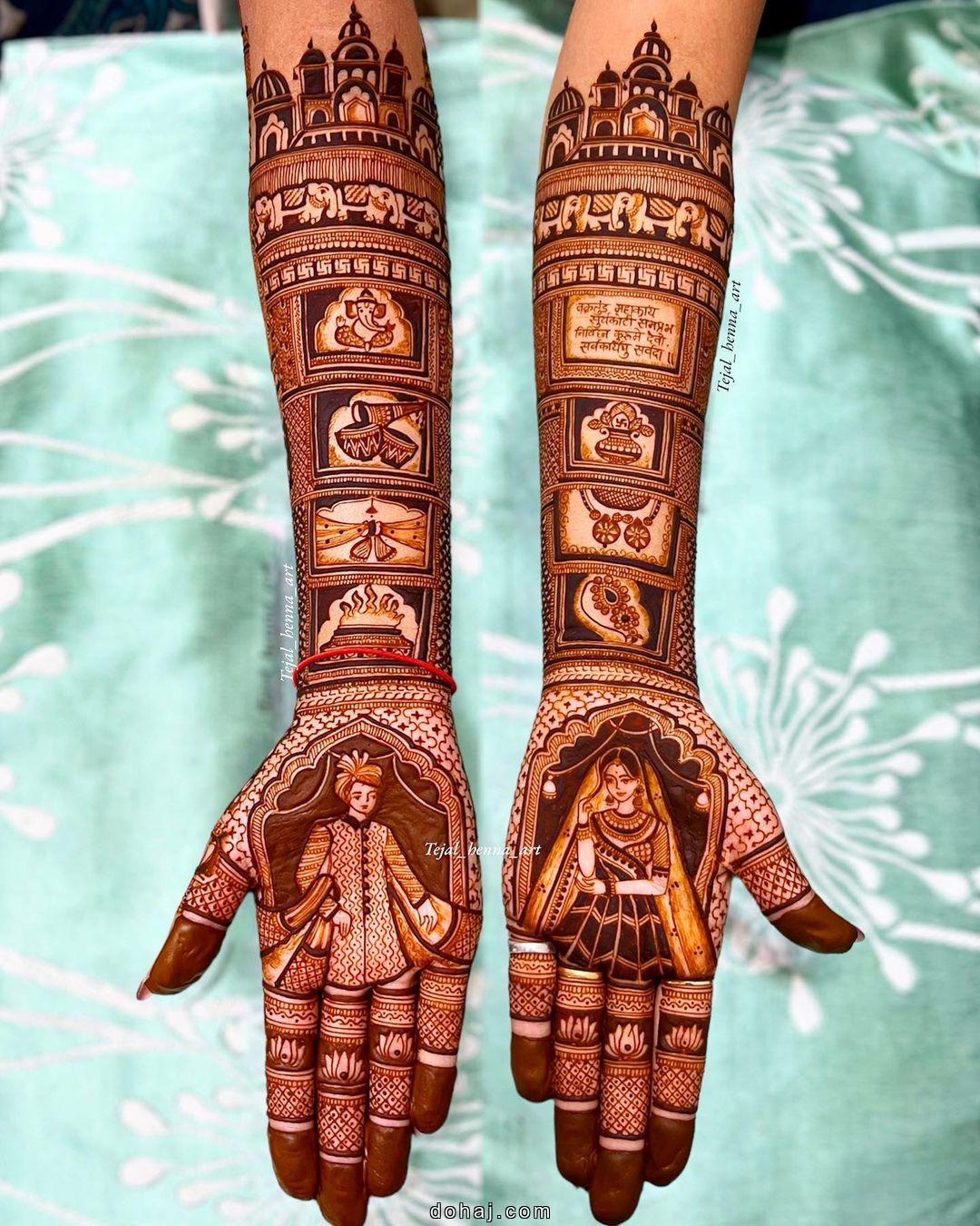 Indian Mehndi Full Hand Bridal Mehndi Design