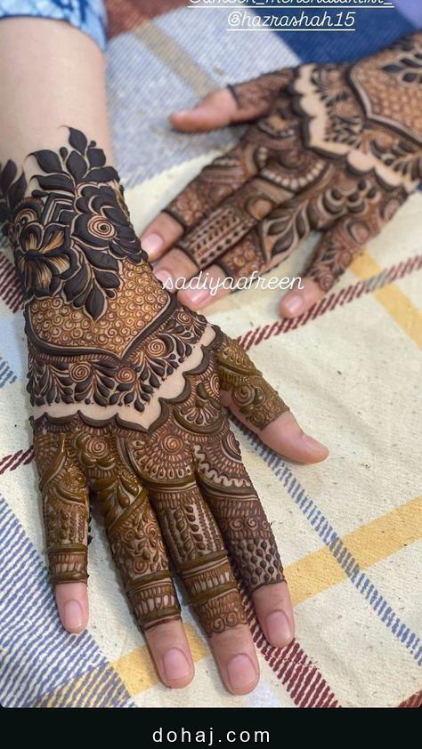 Instagram Stylish Royal Front Hand Mehndi Design