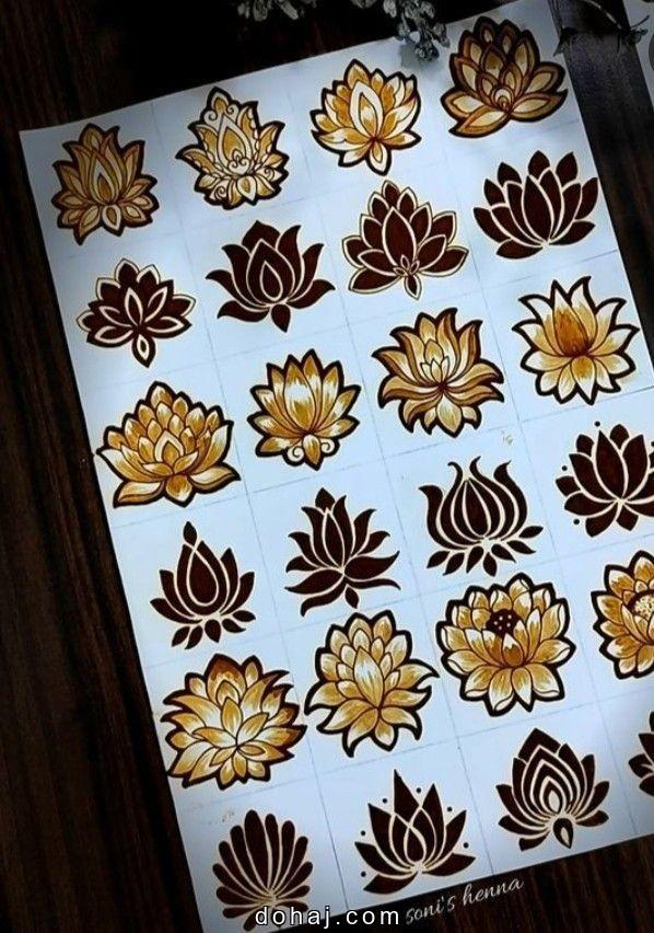 Leg Mehndi Design Khafif Flower